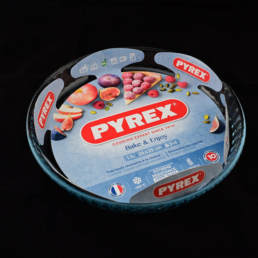 Pyrex 25cm Tart/Pizza Glass Pan