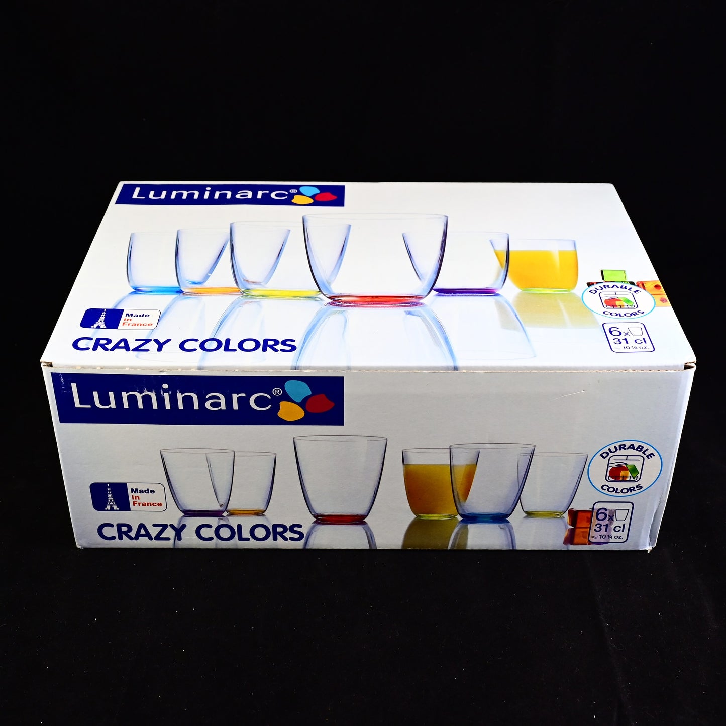 Luminarc Round Crazy Colors Glasses (310ml/6 pieces)